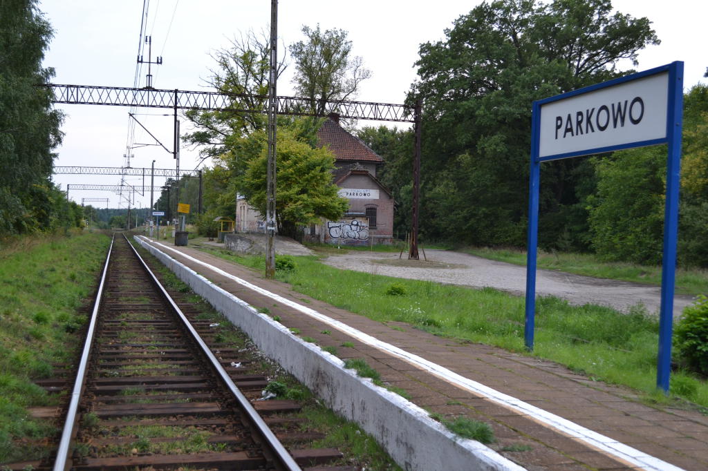 fot. Masurien 
Widok na perony w kierunku południowo-zachodnim (Oborniki Wlkp./Poznań). Obraz