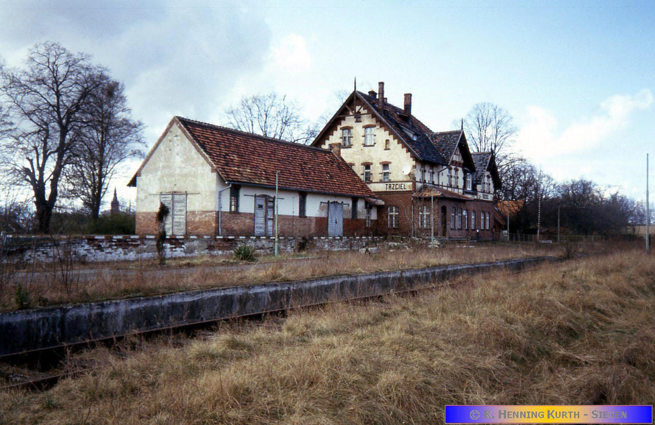 fot. K. Henning Kurt-Siegen 
Stacja w Trzcielu w kilka lat po zawieszeniu wszelkich przewozów między Zbąszyniem a Międzychodem. Obraz
