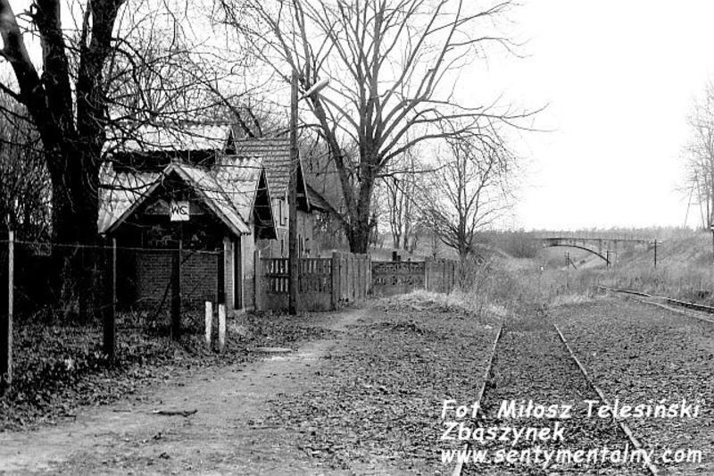 fot. Miłosz Telesiński - Zbąszynek 
Widok na perony w kierunku Bukowej Śląskiej/Namysłowa. Z lewej toalety i (poza kadrem) dworzec. Obraz