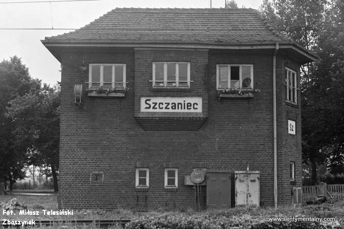 fot. Miłosz Telesiński - Zbąszynek 
Nastawnia w Szczańcu od strony Świebodzina. W lewo dworzec i perony, w prawo Świebodzin. Obraz