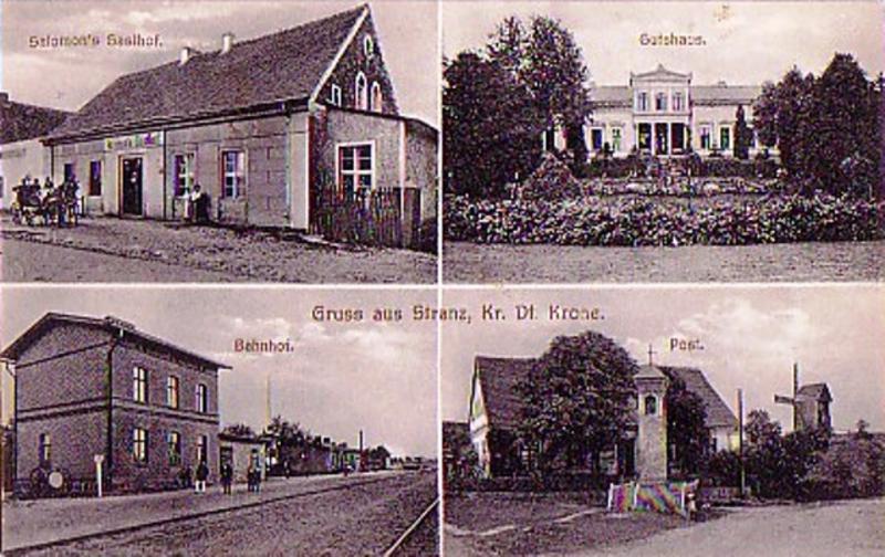 fot. nieznany 
Stara pocztówka. Widok na stację kolejową. Obraz