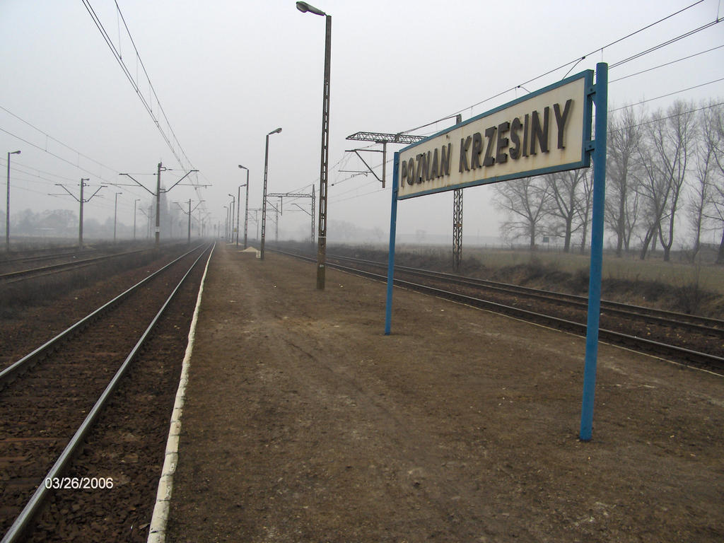 fot. Wojciech Frykowski 
Przystanek Poznań Krzesiny - widok w kierunku północnym (Franowo). Obraz