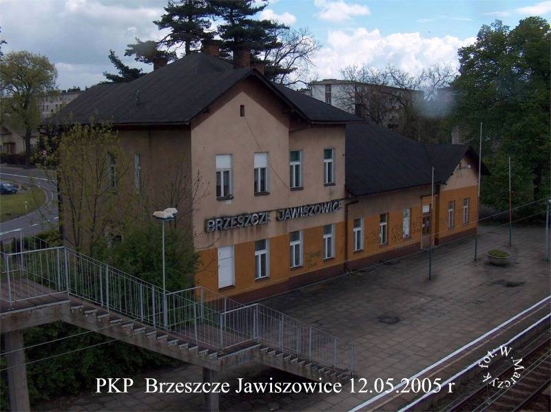 fot. Wacław Marczyk 
Budynek stacji widok z kładki. Obraz