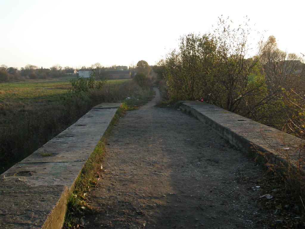 fot. Przemysław Więcek 
Kolej wąskotorowa Piotrków Trybunalski - Sulejów. Most nad Strawą. Widok w stronę Piotrkowa Trybunalskiego Wąskotorowego. 2,3 km. Obraz