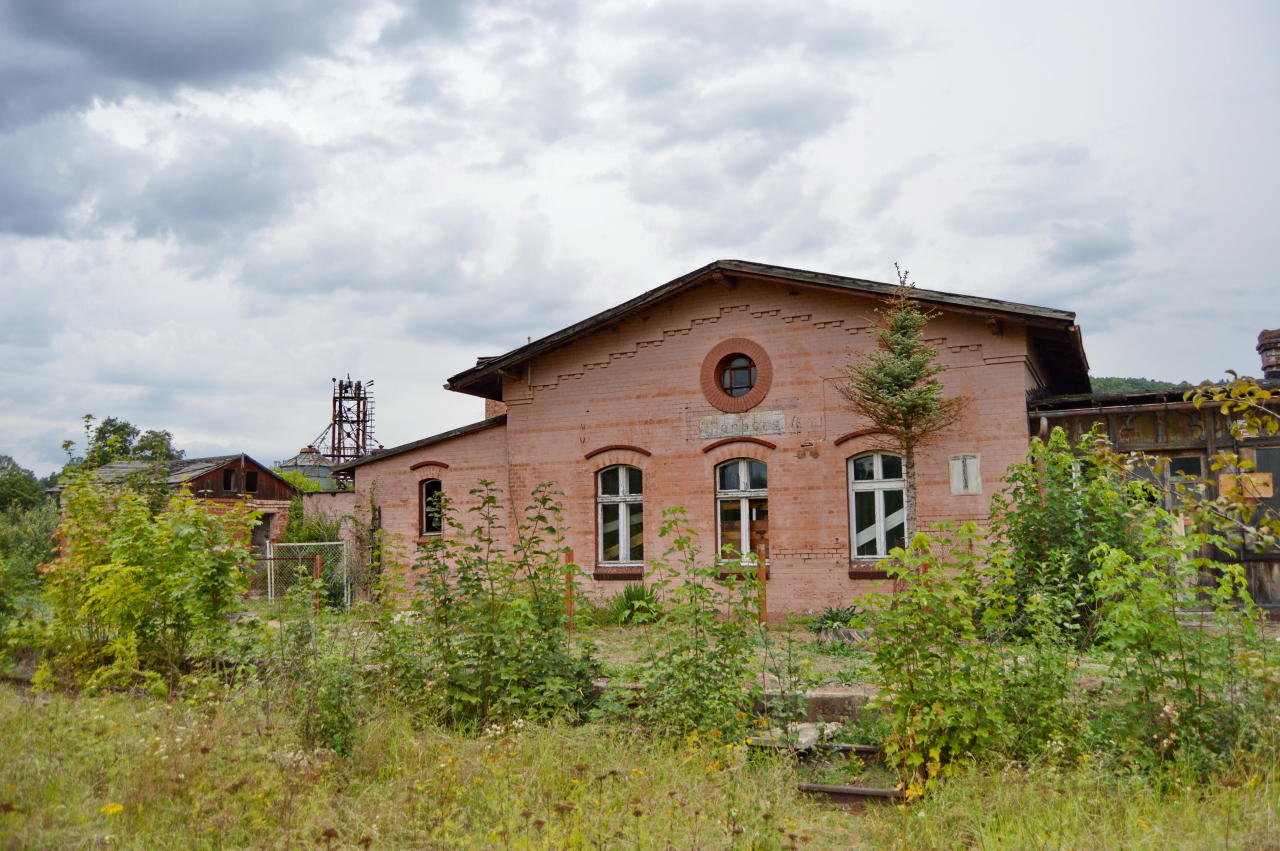 fot. Tomasz 
Dawny dworzec od strony peronu. Z lewej toalety. Widok w kierunku północnym: w lewo Jerzmanice-Zdrój/Legnica, w prawo Marciszów. Obraz