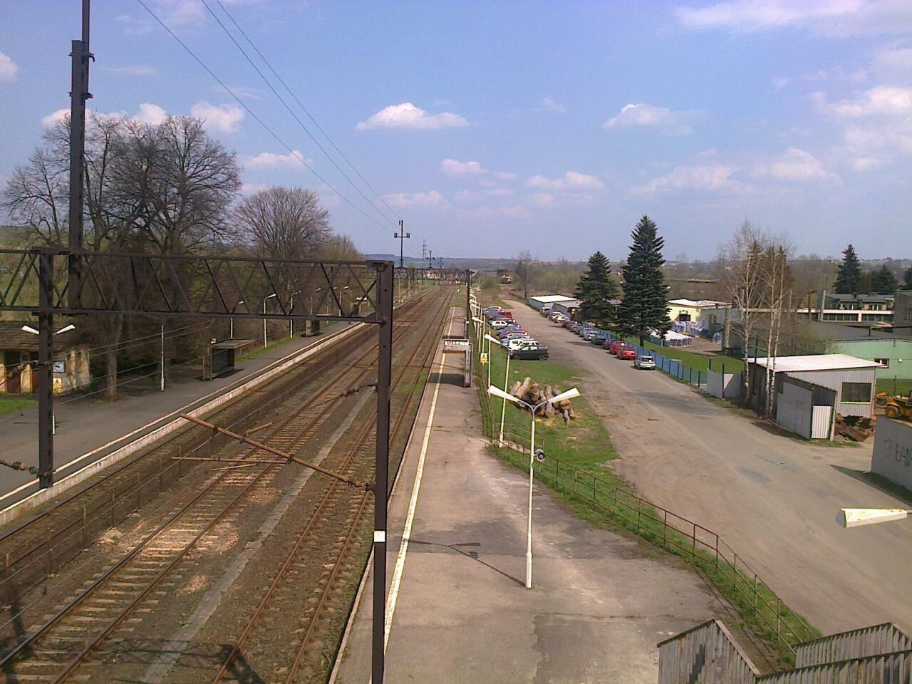 fot. Jan Gawlik 
Biecz - widok z przejścia nadziemnego w kierunku Jasła. Obraz