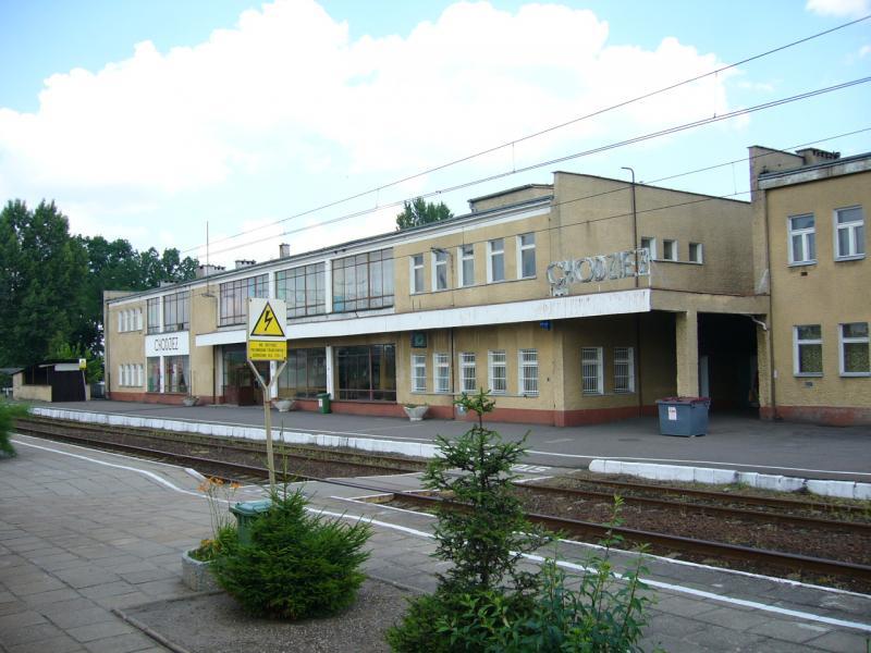 fot. nieznany 
Dworzec w Chodzieży. Widok od strony Rogoźna Wielkopolskiego/Poznania. Obraz