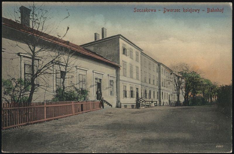 fot. nieznany 
Budynek dworca w 1916 r. Obraz