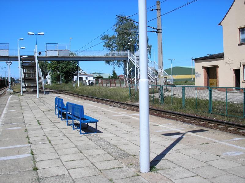 fot. Grzegorz Kuryłowicz 
Stacja Prostki, widok w stronę Ełku. Obraz