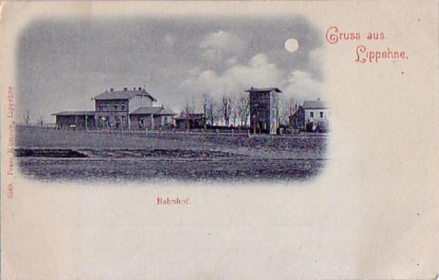 fot. nieznany 
Stara pocztówka. Widok na stację kolejową. Z lewej dworzec, z prawej wieża ciśnień. W lewo Pyrzyce, w prawo Głazów/Myślibórz. Obraz
