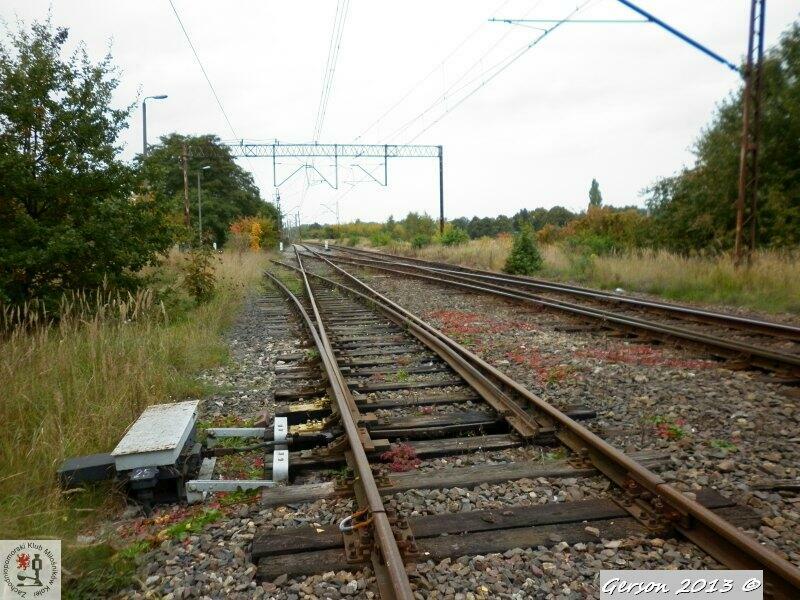 fot. Gerson 
Rozjazd prowadzący ze stacji Police na bocznicę dawnej fabryki benzyny syntetycznej Hydrierwerke Pölitz. Widok w kierunku stacji Police Chemia (Linia 431) i przystanku Police Zakład (linia 406). Obraz