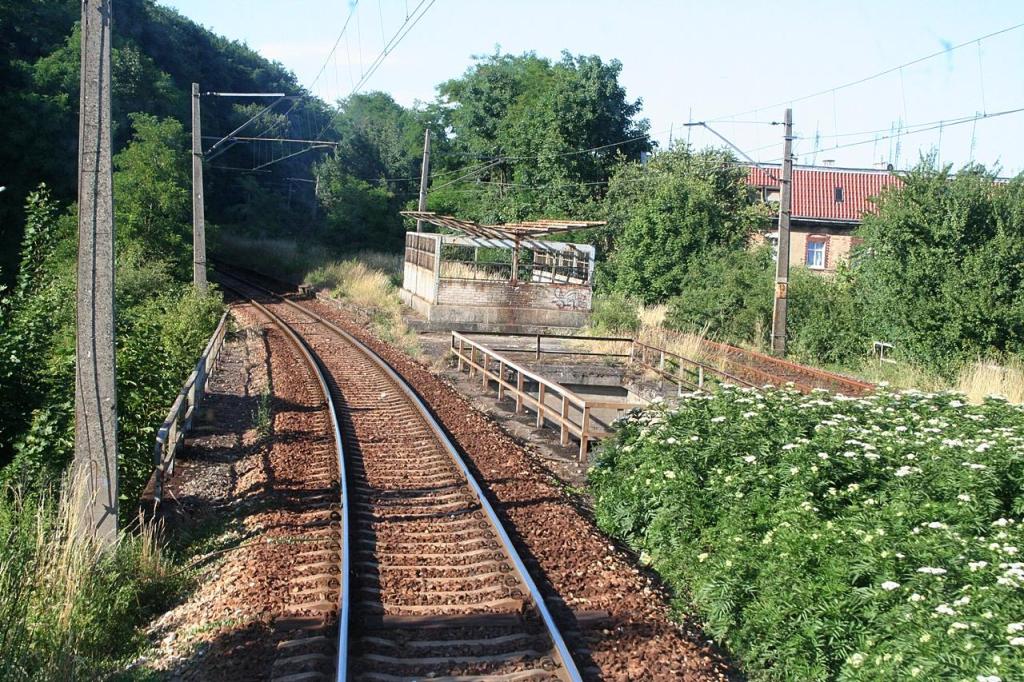 fot. irek 
Szczecin Gocław - wjazd od strony Szczecin Główny przez wiadukt nad ul. Koszalińską . Obraz