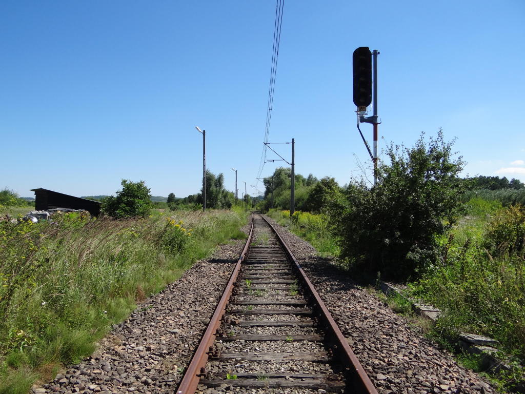 fot. Przemysław Więcek 
Semafor wjazdowy stacji Przemyśl Pikulice od strony Jarosławia. Po prawej tor szlakowy, po lewej tor manewrowy. Widok w kierunku Chyrowa. 3,4 km. Obraz