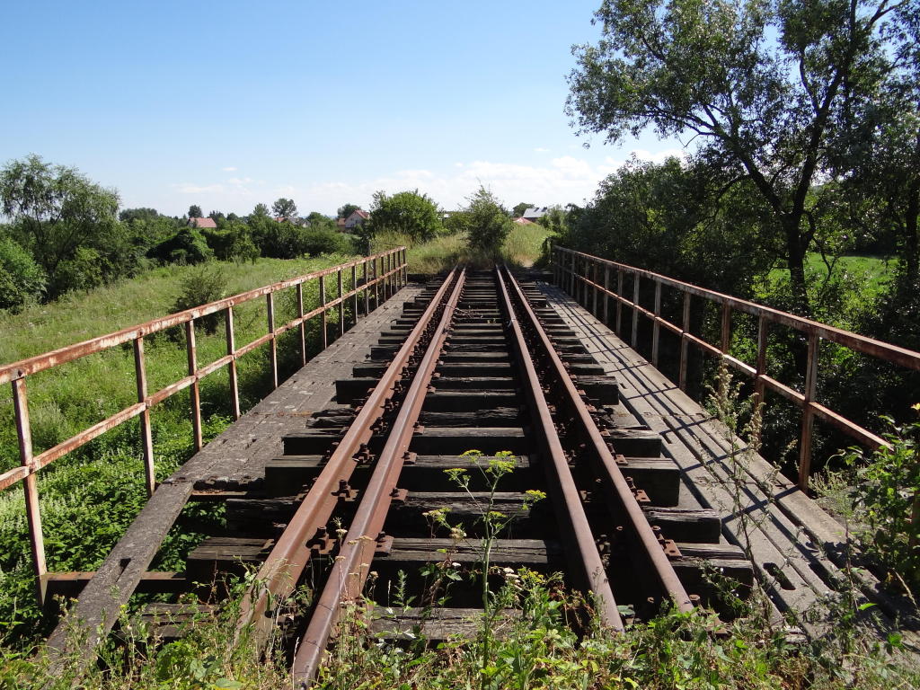 fot. Przemysław Więcek 
Jednoprzęsłowy most nad Jaworem. Widok w kierunku Chyrowa. 4,8 km. Obraz