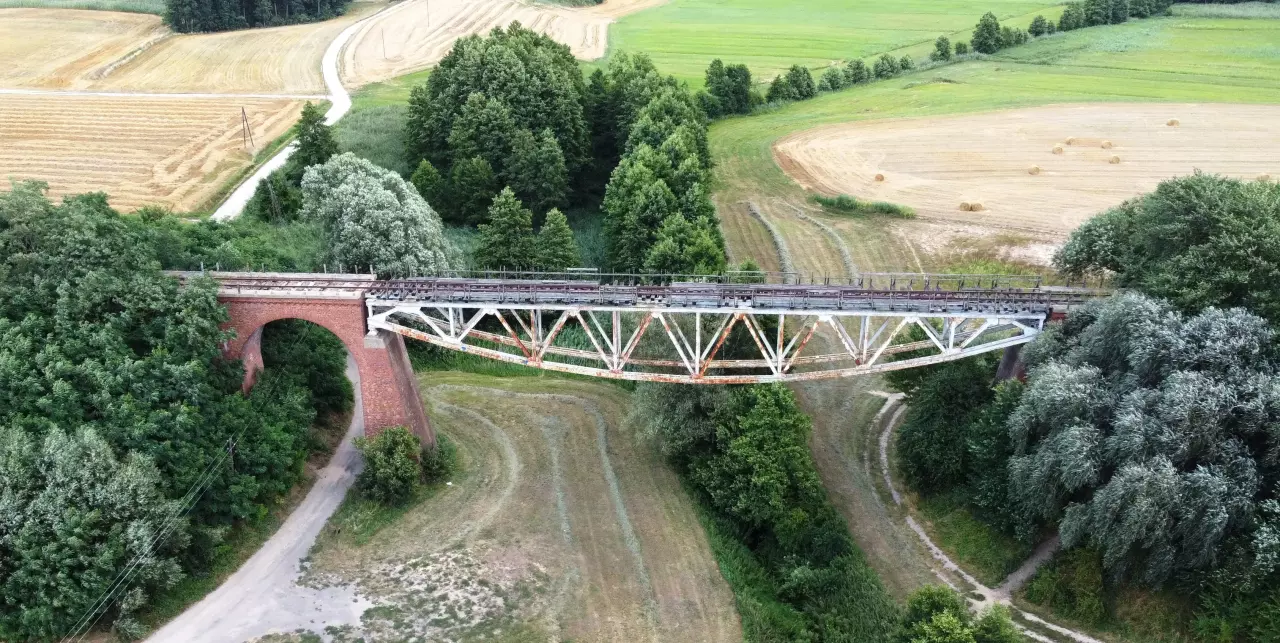 fot. Przemysław Warczyński 
Panorama mostu w Chrzypsku Małym. W lewo Chrzypsko Wielkie, w prawo Kikowo. Obraz